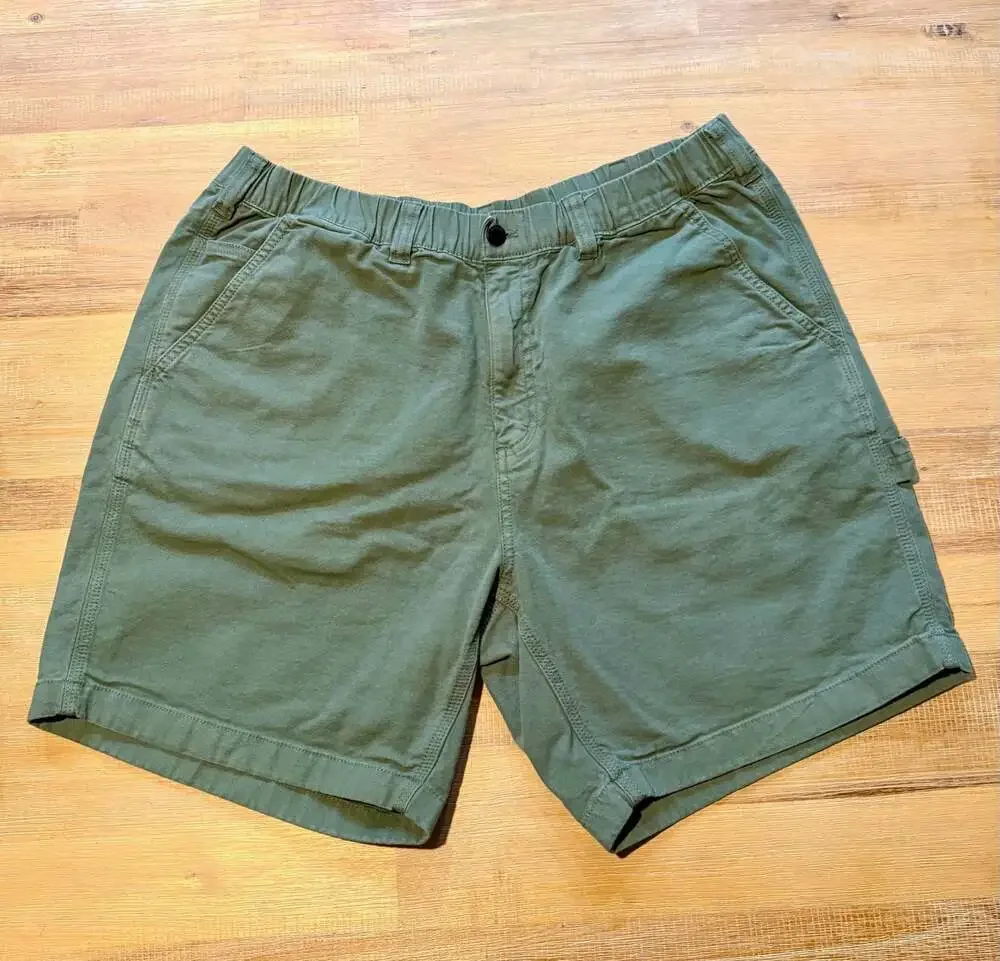 Bearbottom Clothing Men's XL-7 Olive Green 98% Cotton 2% Spandex Shorts